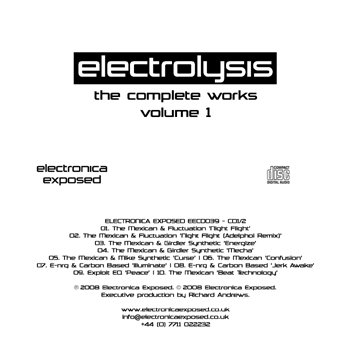 Electronica Exposed EECD039 - CD1